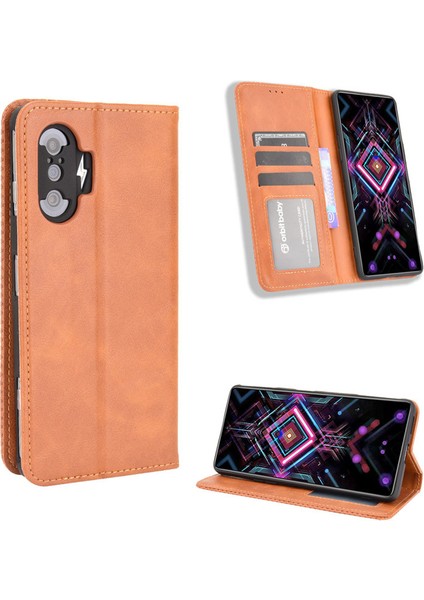 Xiaomi Poco F3 Gt Kart Yuvalı Deri Cüzdan Telefon Kılıfı (Yurt Dışından)