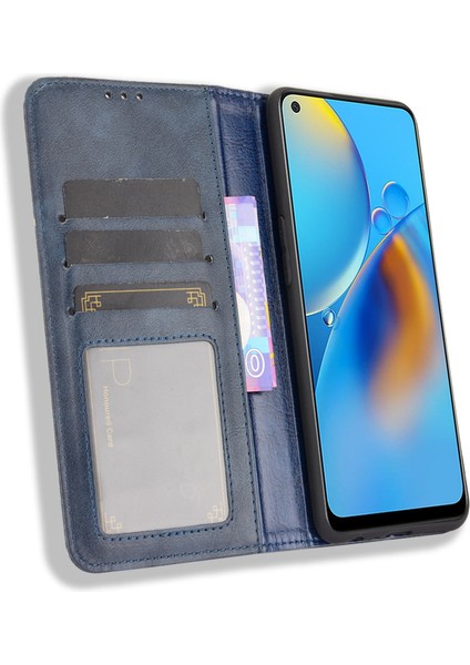 Oppo A74 4g Kart Yuvalı Deri Cüzdan Telefon Kılıfı (Yurt Dışından) fiyatları