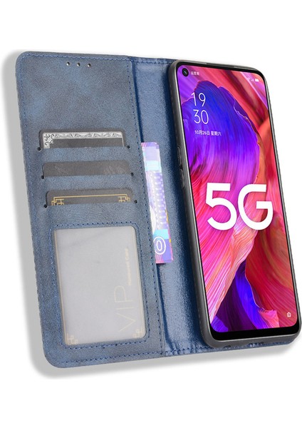 Oppo A93 5g Kart Yuvalı Deri Cüzdan Telefon Kılıfı (Yurt Dışından)