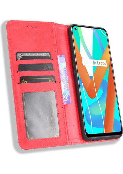 Oppo Realme 8 5g Kart Yuvalı Deri Cüzdan Telefon Kılıfı (Yurt Dışından) fiyatları