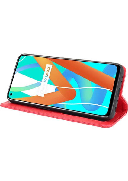 Oppo Realme 8 5g Kart Yuvalı Deri Cüzdan Telefon Kılıfı (Yurt Dışından) modelleri