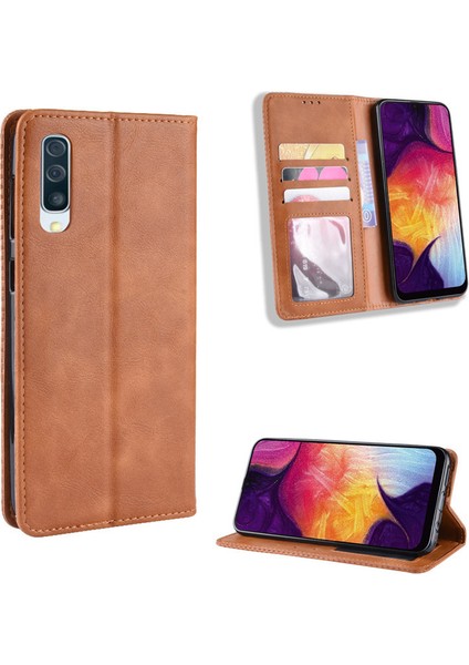 Samsung Galaxy A30S Cüzdan Deri Flip Telefon Kılıfı (Yurt Dışından)