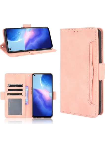 Oppo Reno 5 Pro Kart Yuvalı Deri Cüzdan Telefon Kılıfı (Yurt Dışından) fiyatları