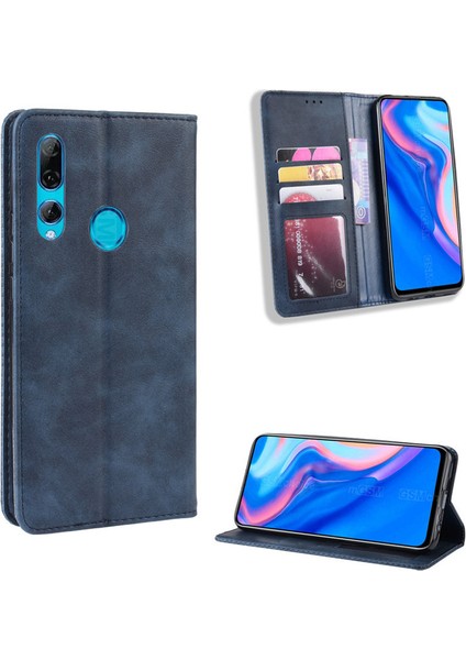 Huawei Y9 Prime 2019 Cüzdan Deri Flip Telefon Kılıfı (Yurt Dışından)