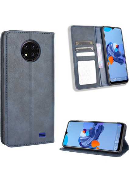 Oukitel C19 Kart Yuvalı Deri Cüzdan Telefon Kılıfı (Yurt Dışından)