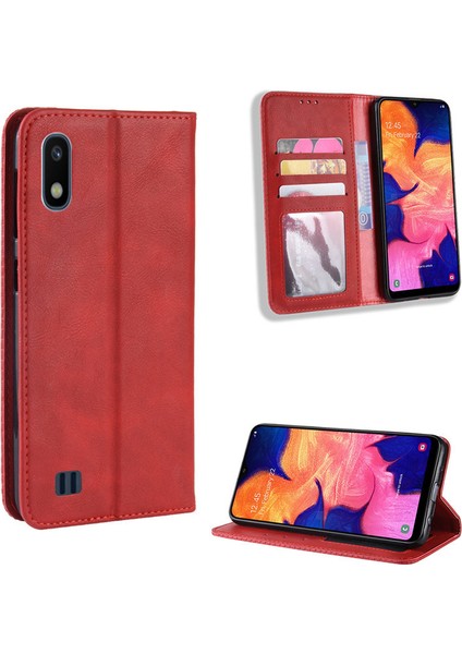 Samsung Galaxy A10 Cüzdan Deri Flip Telefon Kılıfı (Yurt Dışından)
