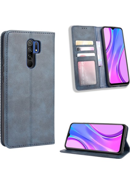 Xiaomi Redmi 9 Kart Yuvalı Deri Cüzdan Telefon Kılıfı (Yurt Dışından)
