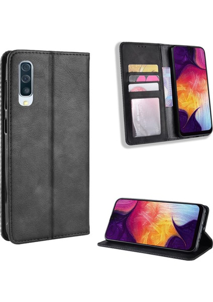 Samsung Galaxy A30S Cüzdan Deri Flip Telefon Kılıfı (Yurt Dışından)