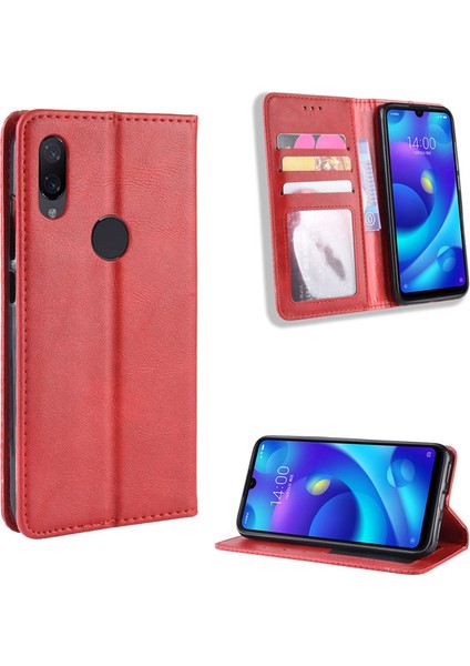 Xiaomi Redmi Note 7 Cüzdan Deri Flip Telefon Kılıfı (Yurt Dışından)