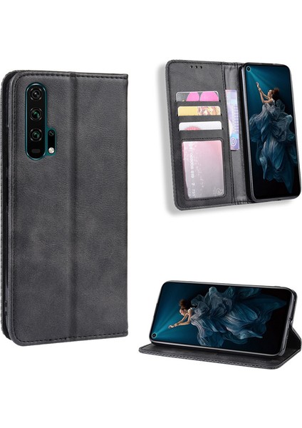 Huawei Honor 20 Pro Cüzdan Deri Flip Telefon Kılıfı (Yurt Dışından)