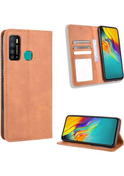 Infinix Note 7 Lite Kart Yuvalı Deri Cüzdan Telefon Kılıfı (Yurt Dışından)
