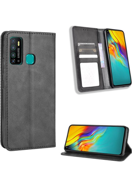 Infinix Note 7 Lite Kart Yuvalı Deri Cüzdan Telefon Kılıfı (Yurt Dışından)