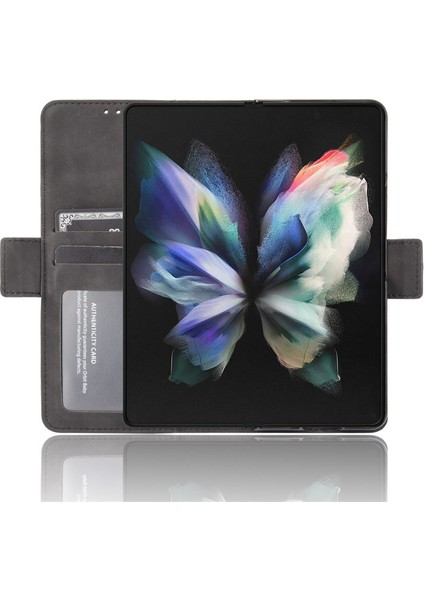 Samsung Galaxy Z Fold 3 5g Kart Yuvalı Deri Cüzdan Telefon Kılıfı (Yurt Dışından)