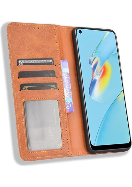 Oppo A54 4g Kart Yuvalı Deri Cüzdan Telefon Kılıfı (Yurt Dışından) fiyatları