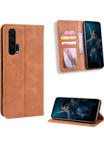 Huawei Honor 20 Pro Cüzdan Deri Flip Telefon Kılıfı (Yurt Dışından)