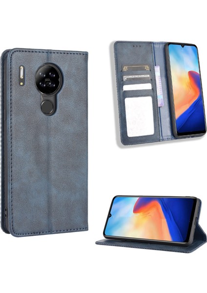 Blackview A80 Kart Yuvalı Deri Cüzdan Telefon Kılıfı (Yurt Dışından)