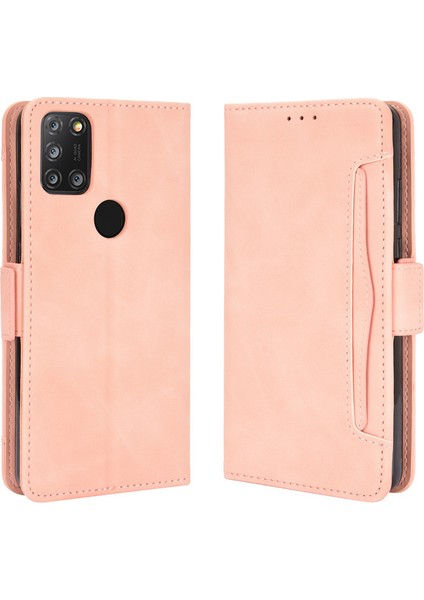 Alcatel 3x 2020 Kart Yuvalı Deri Cüzdan Telefon Kılıfı (Yurt Dışından)