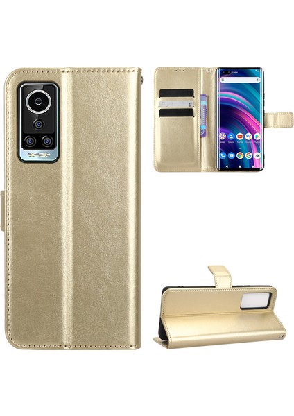 Blu Bold N2 Için Kordonlu Deri Cüzdan Telefon Kılıfı (Yurt Dışından)