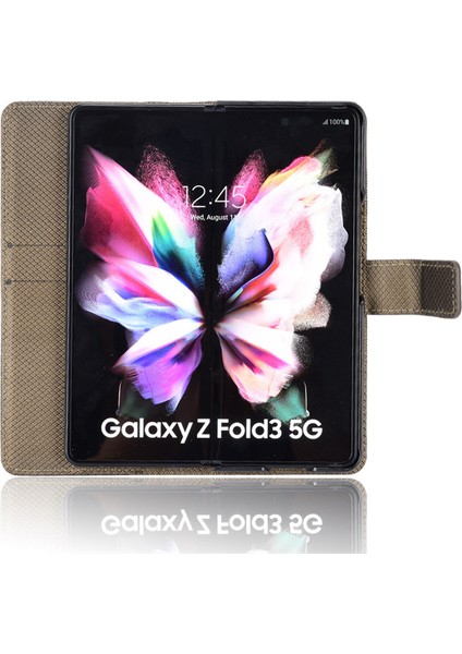 Samsung Galaxy Z Fold 3 5g Kart Yuvalı Deri Cüzdan Telefon Kılıfı (Yurt Dışından)