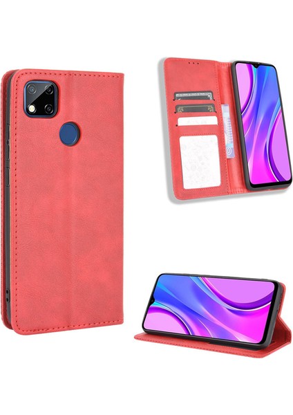 Xiaomi Redmi 9c Cüzdan Deri Flip Telefon Kılıfı (Yurt Dışından)