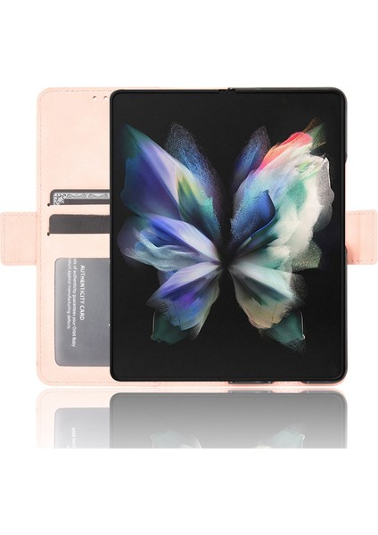 Samsung Galaxy Z Fold 3 5g Kart Yuvalı Deri Cüzdan Telefon Kılıfı (Yurt Dışından)