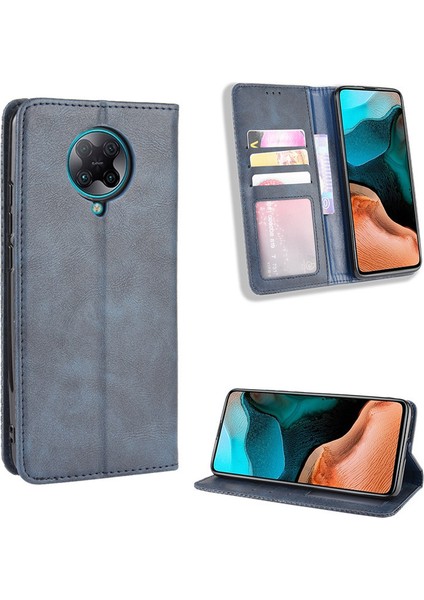 Xiaomi Redmi K30 Pro Kart Yuvalı Deri Cüzdan Telefon Kılıfı (Yurt Dışından)