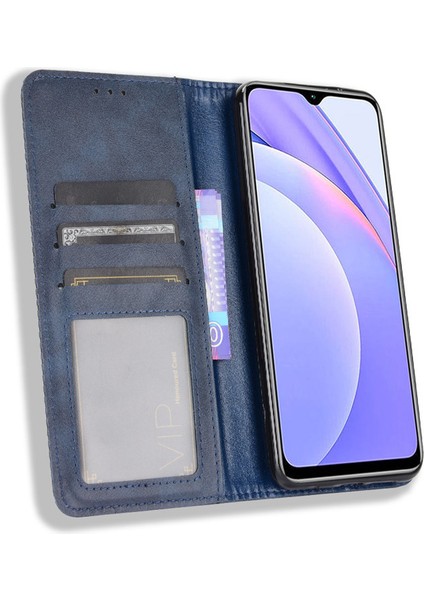 Xiaomi Redmi 9t Kart Yuvalı Deri Cüzdan Telefon Kılıfı (Yurt Dışından)