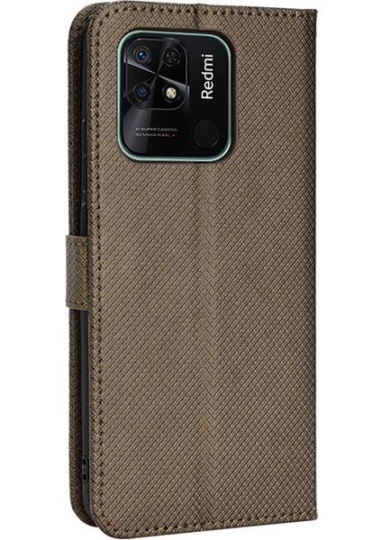 Xiaomi Redmi 10A Kart Yuvalı Deri Cüzdan Telefon Kılıfı (Yurt Dışından)