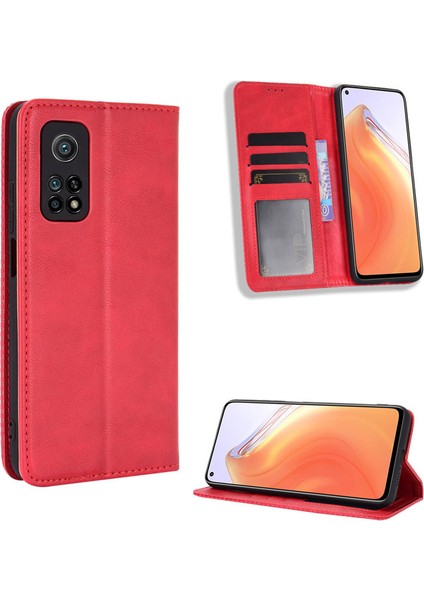 Xiaomi Mi 10T Pro 5g Kart Yuvalı Deri Cüzdan Telefon Kılıfı (Yurt Dışından)