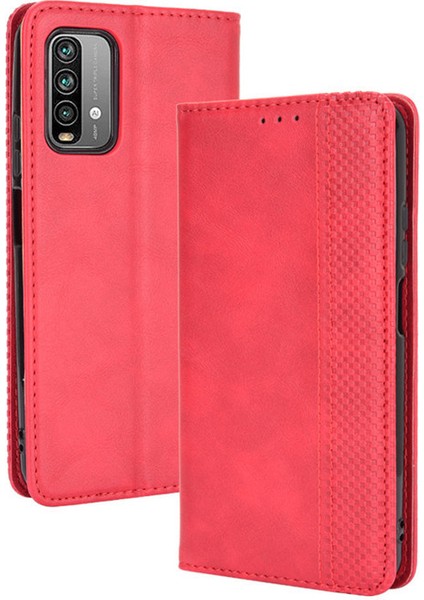 Xiaomi Redmi 9t Kart Yuvalı Deri Cüzdan Telefon Kılıfı (Yurt Dışından)
