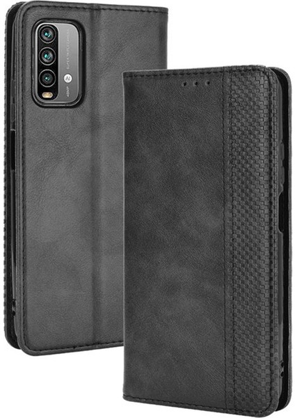 Xiaomi Redmi 9t Kart Yuvalı Deri Cüzdan Telefon Kılıfı (Yurt Dışından)