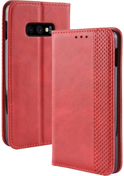 Samsung Galaxy S10E Cüzdan Deri Flip Telefon Kılıfı (Yurt Dışından)