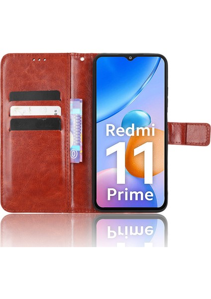 Xiaomi Redmi 11 Prime 5g Için Kordonlu Deri Cüzdan Telefon Kılıfı (Yurt Dışından)