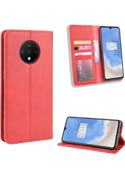 Oneplus 7t Pro Cüzdan Deri Flip Telefon Kılıfı (Yurt Dışından)