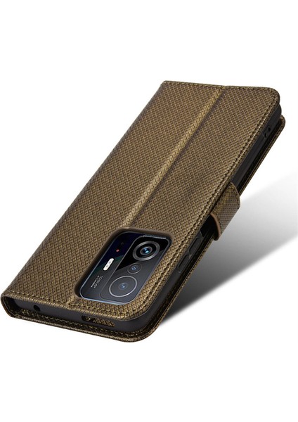Xiaomi Mi 11T Kart Yuvalı Deri Cüzdan Telefon Kılıfı (Yurt Dışından)