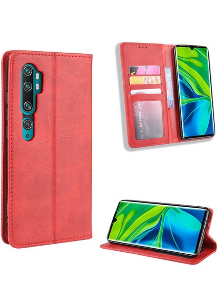 Xiaomi Mi Note 10 Pro Cüzdan Deri Flip Telefon Kılıfı (Yurt Dışından)