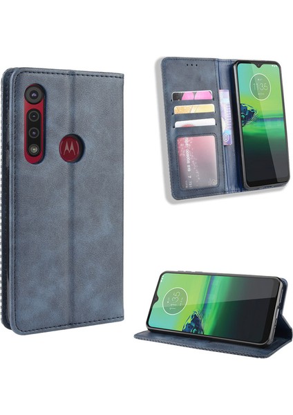 Motorola Moto One Macro Cüzdan Deri Flip Telefon Kılıfı (Yurt Dışından)
