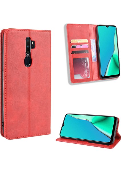 Oppo A9 2020 Cüzdan Deri Flip Telefon Kılıfı (Yurt Dışından)