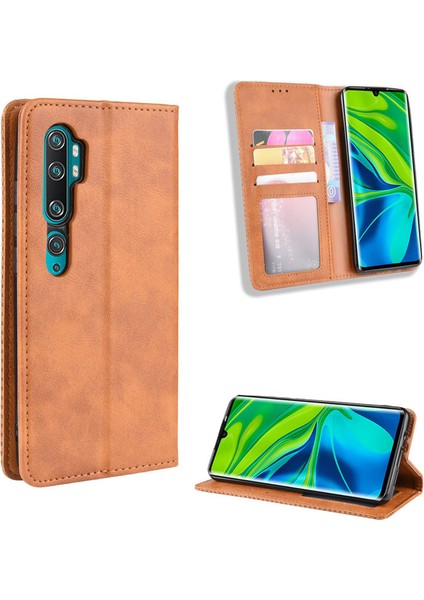 Xiaomi Mi Note 10 Cüzdan Deri Flip Telefon Kılıfı (Yurt Dışından)