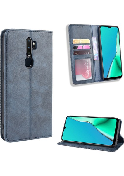 Oppo A9 2020 Cüzdan Deri Flip Telefon Kılıfı (Yurt Dışından)