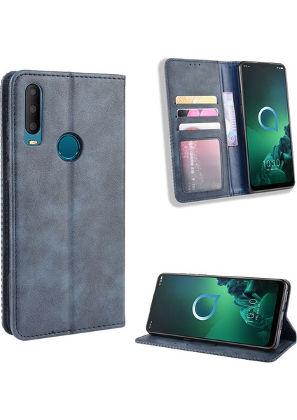 Alcatel 3x (2019) Cüzdan Deri Flip Telefon Kılıfı (Yurt Dışından)