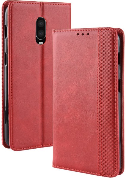 Oneplus 6t Cüzdan Deri Flip Telefon Kılıfı (Yurt Dışından)