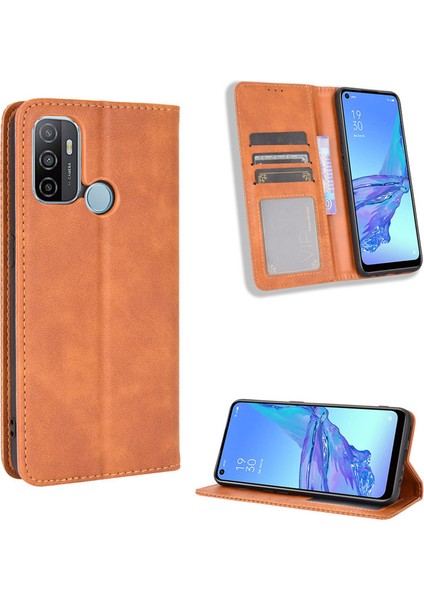 Oppo A53 2020 Cüzdan Deri Flip Telefon Kılıfı (Yurt Dışından)