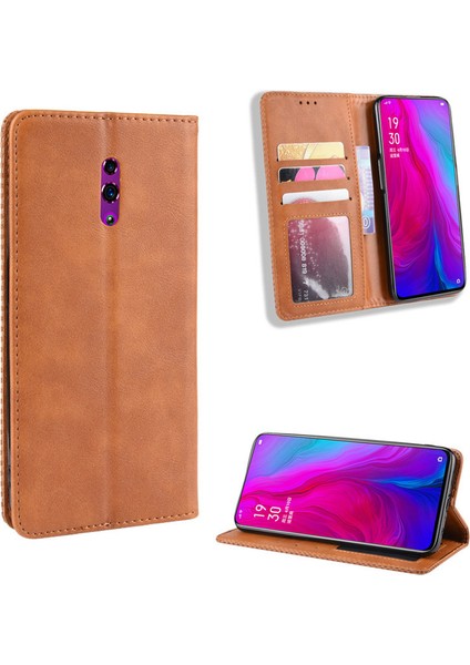 Oppo Reno Cüzdan Deri Flip Telefon Kılıfı (Yurt Dışından)