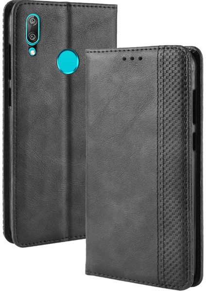Huawei Y7 Prime 2019 Cüzdan Deri Flip Telefon Kılıfı (Yurt Dışından)