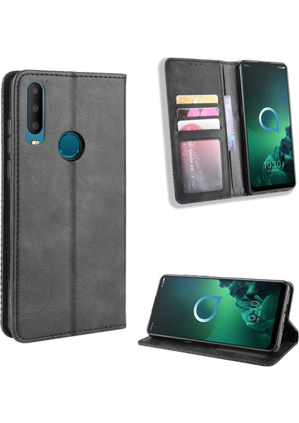 Alcatel 3x (2019) Cüzdan Deri Flip Telefon Kılıfı (Yurt Dışından)