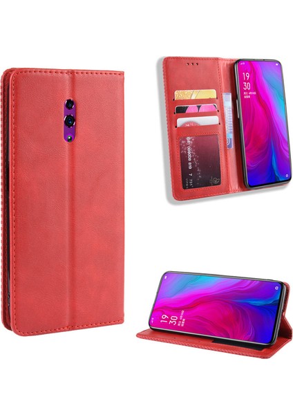 Oppo Reno Cüzdan Deri Flip Telefon Kılıfı (Yurt Dışından)