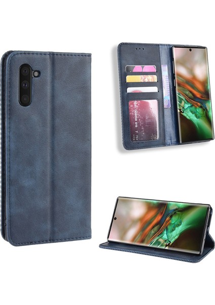Samsung Galaxy Note 10 Cüzdan Deri Flip Telefon Kılıfı (Yurt Dışından)