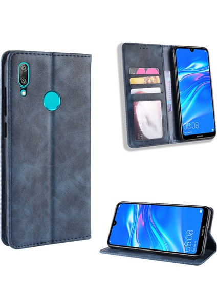 Huawei Y7 Prime 2019 Cüzdan Deri Flip Telefon Kılıfı (Yurt Dışından)