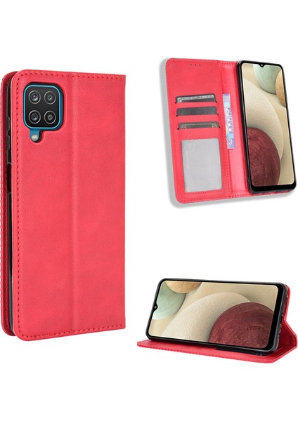 Samsung Galaxy M12 Cüzdan Deri Flip Telefon Kılıfı (Yurt Dışından)